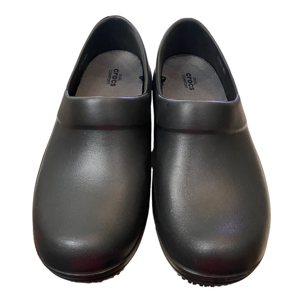 CROCS Neria Pro II Women's Black Dual Comfort Clogs NEW 9 - Picture 4 of 6